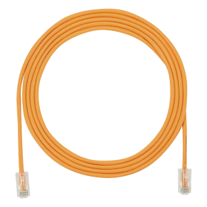 Cable de Parcheo UTP Cat6A, CM/LSZH, Diámetro Reducido (28AWG), Color Naranja, 1.52 Metros (5 Pies)