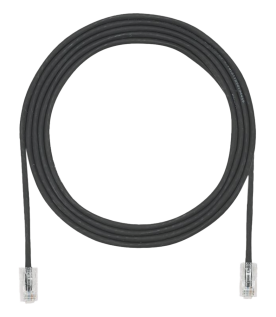 Cable de Parcheo UTP Cat6A, CM/LSZH, Diámetro Reducido (28AWG), Color Negro, 1.52 Metros (5 Pies)