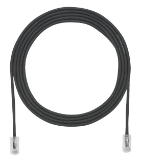 Cable de Parcheo UTP Cat6A, CM/LSZH, Diámetro Reducido (28AWG), Color Negro, 6 ft.