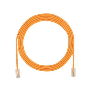 Cable de Parcheo UTP, Cat6A, Diámetro Reducido (28 AWG), CM/LSZH, Color Naranja, 20.3 cm (8 Pulgadas)