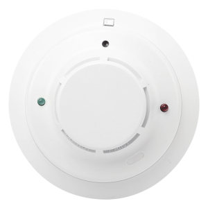 Detector direccionable de humo fotoeléctrico con sensor térmico de temperatura fija, protocolo de 2 hilos