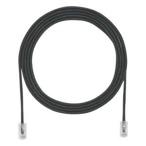 Cable de Parcheo UTP Cat6A, CM/LSZH, Diámetro Reducido (28AWG), Color Negro, 0.91 Metros (3 Pies)