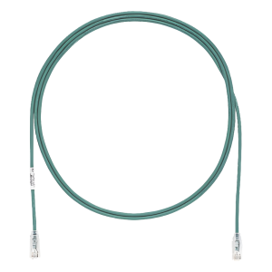 Cable de Parcheo TX6, UTP Cat6, Diámetro Reducido (28AWG), Color Verde, 0.91 Metros (3 Pies)