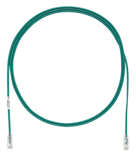 Cable de Parcheo TX6, UTP Cat6, Diámetro Reducido (28AWG), Color Verde, 1.52 Metros (5 Pies)