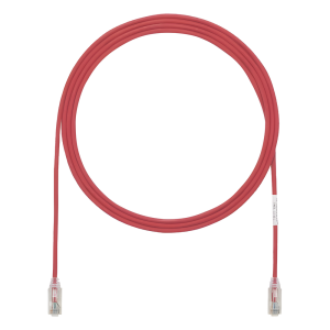 Cable de Parcheo TX6, UTP Cat6, Diámetro Reducido (28AWG), Color Rojo, 1.52 Metros (5 Pies)