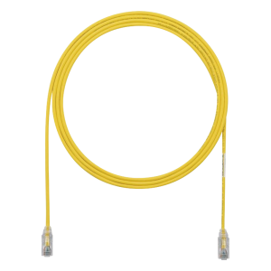Cable de Parcheo TX6, UTP Cat6, Diámetro Reducido (28AWG), Color Amarillo, 1.52 Metros (5 Pies)