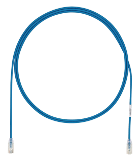 Cable de Parcheo UTP Cat6A, CM/LSZH, Diámetro Reducido (28AWG), Color Azul, 3.05 Metros (10 Pies)
