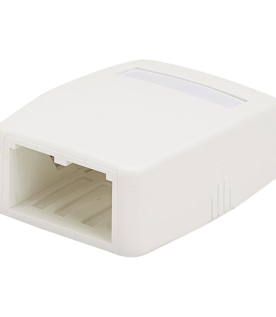 Caja de Montaje en Superficie, Para 2 Módulos Mini-Com, Color Blanco