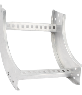 Curva Vertical Interior de Aluminio de 90° Perfil Z / Peralte 3 1/4" / Ancho 12" / Radio 8" / Incluye Tornillería (CHVI90EZ314R8X12AK)