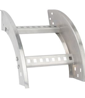 Curva Vertical Exterior de Aluminio de 90° Perfil Z / Peralte 3 1/4" / Ancho 12" / Radio 8" / Incluye Tornillería (CHVE90EZ314R8X12AK)