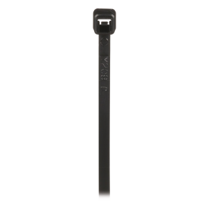 Cincho de Nylon 6.6 de Bloqueo, 203 mm largo x 2.5mm ancho, Color Negro, Exterior Resistente a Rayos UV, Paquete de 1000pz