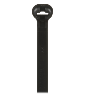 Cincho Dome-Top Nylon 6.6, 378mm largo x 7mm ancho, Color Negro. Paquete de 250 piezas