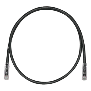 Cable de Parcheo TX6, UTP Cat6, 24 AWG, CM, Color Negro, 0.91 Metros (3 Pies)