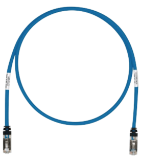 Patch Cord Cat6A, Blindado S/FTP, CM/LS0H, 0.30 Metros (1 Pie), Color Azul