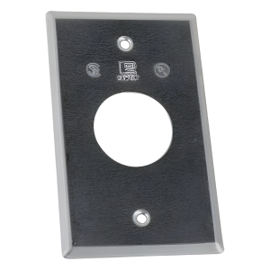 Tapa rectangular aluminio para contacto de 35.2 mm, tipo RR a prueba de intemperie.