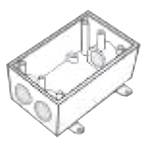 Caja Condulet FS de 3/4" ( 19.05 mm ) con tres bocas a prueba de intemperie.
