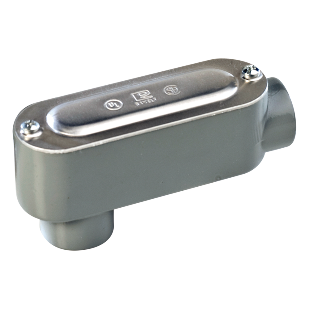 Caja Condulet tipo LB de 3/4" (19.05 mm) Incluye tapa y tornillos.