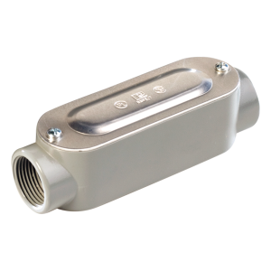 Caja Condulet tipo C de 1" (25.4 mm) Incluye tapa y tornillos.