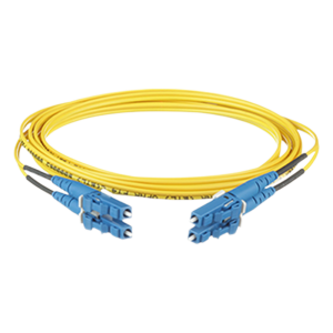 Jumper de Fibra Optica Monomodo 9/125 OS2, LC-LC Duplex, OFNR (Riser), Color Amarillo, 2 Metros (6.56 Pies)