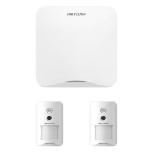 (AX HOME) KIT de Alarma AX HOME / Incluye: 1 Panel con Wi-Fi y GSM 3G/4G / 2 Cámaras PIR Inalámbricas / Compatible con Hik-Connect P2P y Hik-Partner PRO