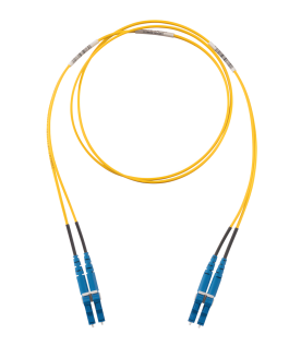 Jumper de Fibra Optica Monomodo 9/125 OS2, LC-LC Duplex, OFNR (Riser), Color Amarillo, 8 Metros (26.25 Pies)
