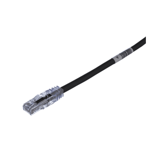 Cable de Parcheo TX6, UTP Cat6, 24 AWG, CM, Color Negro, 2.13 Metros (7 Pies)
