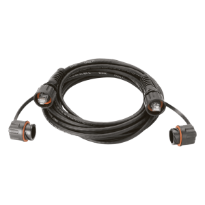 Patch Cord Cat6A IndustrialNet, UTP, Con Plug Industrial y Tapa en Cada Extremo, 1 Metro (3.28 Pies)