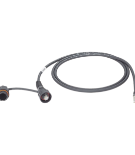 Patch Cord Cat6A IndustrialNet, UTP, Con Plug Industrial y Tapa en un Extremo, 1 Metro (3.28 Pies)