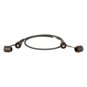 Patch Cord Cat6A IndustrialNet, Blindado S/FTP, Con Plug Industrial y Tapa en Cada Extremo, 1 Metro (3.28 Pies)