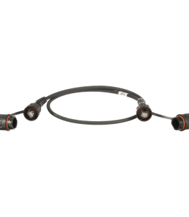 Patch Cord Cat6A IndustrialNet, Blindado S/FTP, Con Plug Industrial y Tapa en Cada Extremo, 2 Metros