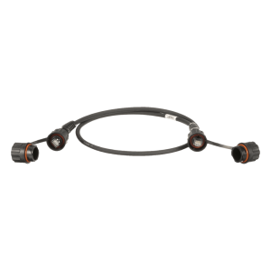 Patch Cord Cat6A IndustrialNet, Blindado S/FTP, Con Plug Industrial y Tapa en Cada Extremo, 2 Metros