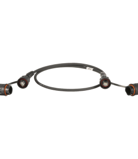 Patch Cord Cat6A IndustrialNet, Blindado S/FTP, Con Plug Industrial y Tapa en Cada Extremo, 3 Metros (9.84 Pies)