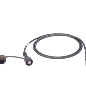 Patch Cord Cat6A IndustrialNet, Blindado S/FTP, Con Plug Industrial y Tapa en Un Extremo, 3 Metros (9.84 Pies)