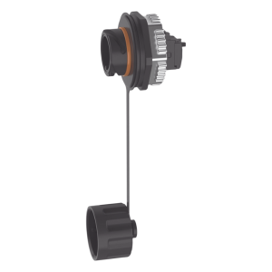 Conector Jack RJ45 de Uso Industrial Estilo TG, Blindado Categoría 6A, Con Tapa Protectora, Protección IP67
