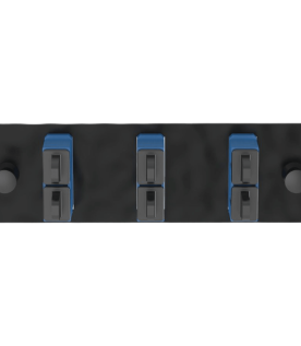 Placa Acopladora de Fibra Optica FAP, Con 3 Conectores SC Duplex (6 Fibras), Para Fibra Monomodo OS1/OS2, Color Azul