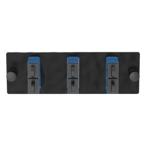 Placa Acopladora de Fibra Optica FAP, Con 3 Conectores SC Duplex (6 Fibras), Para Fibra Monomodo OS1/OS2, Color Azul