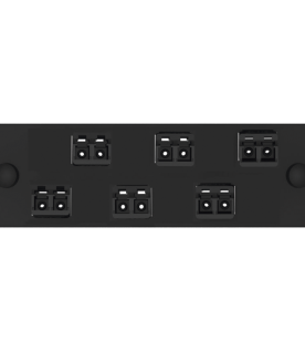 Placa Acopladora de Fibra Optica FAP, Con 6 Conectores LC Duplex (12 Fibras), Para Fibra Multimodo OM3/OM4, Color Negro