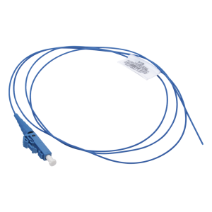 Pigtail de Fibra Óptica LC Simplex, Monomodo OS2 9/125, 900um, Color Azul, 1 Metro (3.28 Pies)