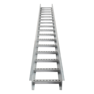 Escalera de Aluminio Portacables / Perfil Z / Peralte 3 1/4" /Paso 9" / Ancho 9" / 3.66 metros / Capacidad Máx. 205 Cables / Incluye Cople Union y Tornillería