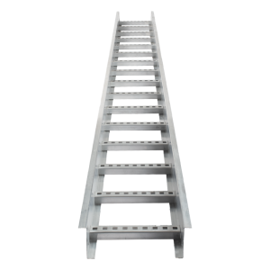 Escalera de Aluminio Portacables / Perfil Z / Peralte 3 1/4" /Paso 9" / Ancho 12" / 3.66 metros / Capacidad Máx. 274 Cables / Incluye Cople Union y Tornillería (CHEZ314P9X12AK)