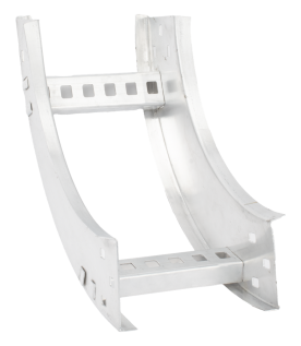 Curva Vertical Interior de Aluminio de 90° Perfil Z / Peralte 3 1/4" / Ancho 6" / Radio 8" / Incluye Tornillería