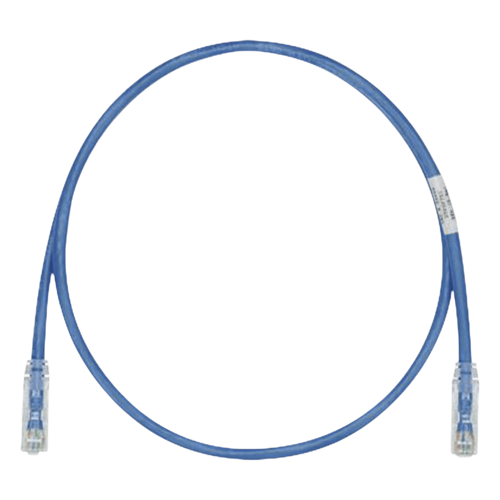 Cable de Parcheo TX6, UTP Cat6, 24 AWG, CM, Color Azul, 7.62 Metros (25 Pies)
