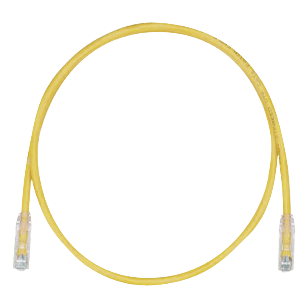 Cable de Parcheo TX6, UTP Cat6, 24 AWG, CM, Color Amarillo, 4.57 Metros (15 Pies)