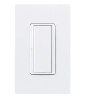 Interruptor de pared on/off para sistema RadioRA 2, doble voltaje 120/277 V, 8 A en iluminación y motores de 1/10 HP (3 A), dos hilos sin cable neutro, unipolar o multilocalización