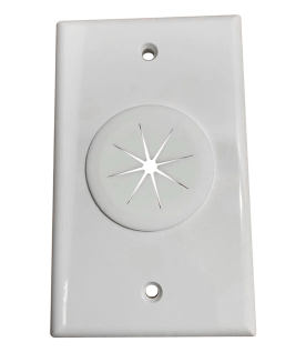 Placa de Pared, con Orificio y Grommet, Ideal para Pasar Cables
