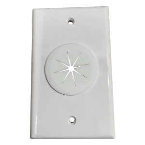 Placa de Pared, con Orificio y Grommet, Ideal para Pasar Cables