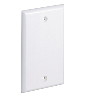 Placa de Pared Ciega Universal, Material ABS, Color Blanco