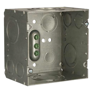 Caja Cuadrada 4- 11/16" x 4 11/16"/ Profundidad de 3-1/4"/ 2 Entradas  1", 1 1/4", 1 1/2", 2", 2 Entradas 1"-1 1/4", 2 Entradas 3/4 "- 1", 4 Entradas 1/2" - 3/4", 2 Entradas 1/2".