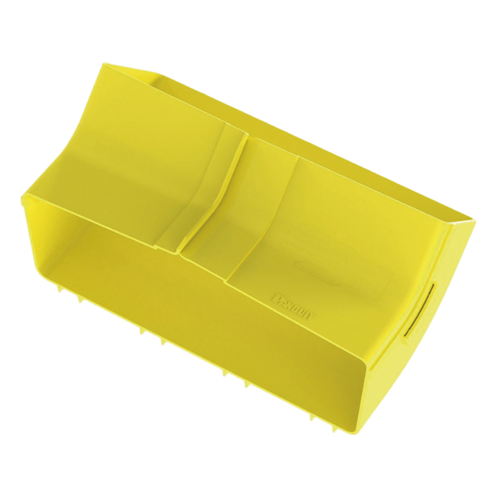 Bajada Vertical Interior de 45º con Tapa, Para uso con Canaletas 12X4 FiberRunner™, Color Amarillo