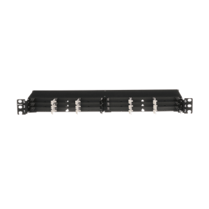 Panel de Distribución de Fibra Óptica, Acepta 18 Cassettes HD Flex en 4 Espacios, Hasta 144 Fibras, 1 UR